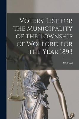 Libro Voters' List For The Municipality Of The Township O...
