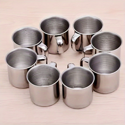 1pc Taza Portátil De Acero Inoxidable 304 Duradera Para