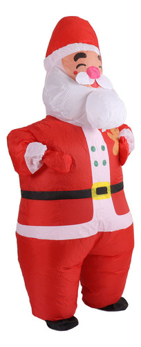 Nuevo Disfraz Hinchable De Papá Noel Cabeza Grande For