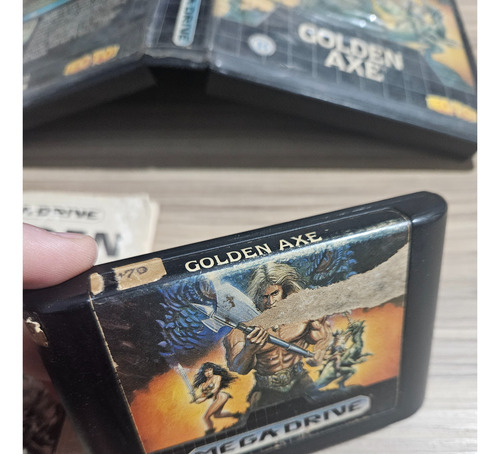 Golden Axe Mega Drive Tectoy Com Caixa E Manual Original (Usado)