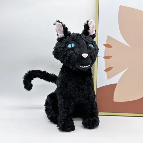 30cm Coraline Cat Plush Toys Cartoon Black Cat Animal Doll