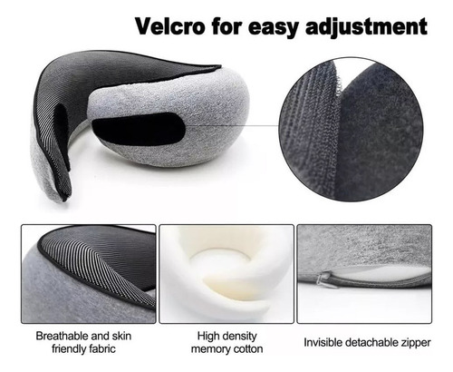 Almohada De Viaje De Lujo Para Reposacabezas Lectura