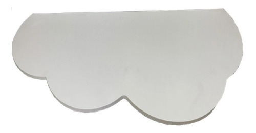Imagem 1 de 5 de Mesa De Parede Dobrável Em Mdf Infantil Nuvem Branca 80x45