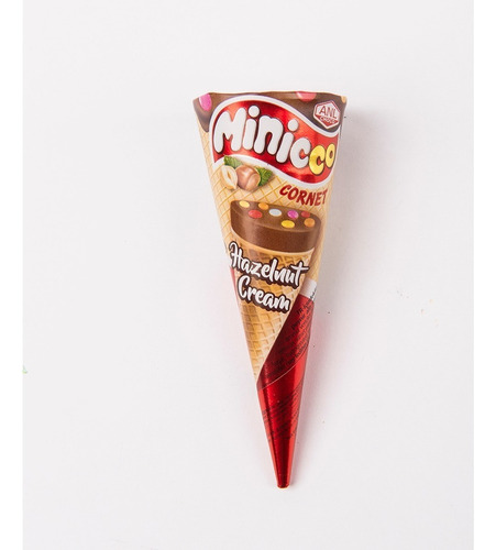 Pack Display 12 Conos Rellenos Crema De Avellana Minicco