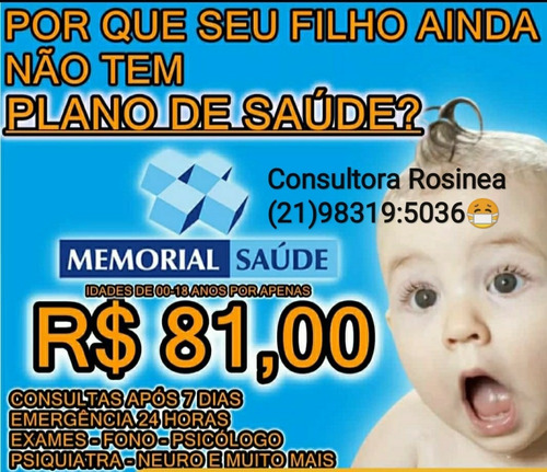 Imagem 1 de 5 de Plano De Saúde! Memórial Saúde.