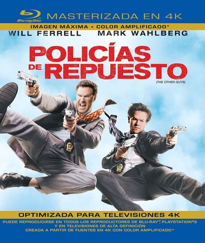 Policías De Repuesto | Blu Ray Will Ferrell Película Nuevo