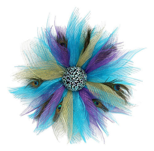Corona De Plumas De Pavo Real For Colgar En Primavera Para