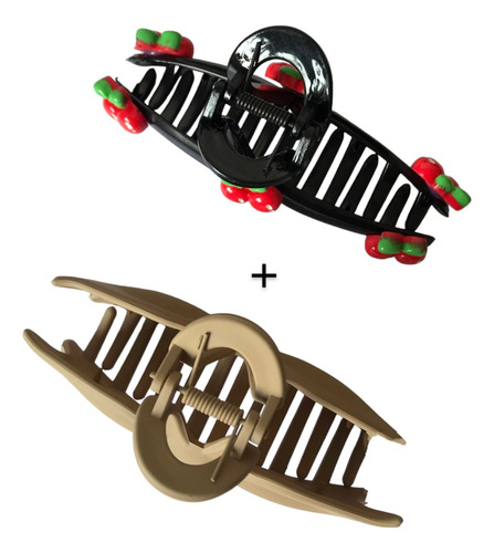Piranha Cabelo Grande Laço Cerejinha Blogueira Kit 2 Peças