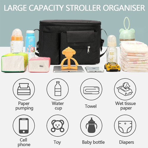 Imagen 7 de 7 de Organizador De Coche Bebe / Bolso Coche Bebe