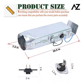 Az4u Dryer Heating Element Assembly Replaces For Samsung Dv4