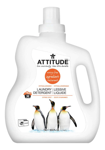 Attitude Detergente Liquido Para Lavanderia, Formula De Ingr