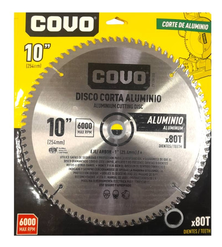 Disco Para Cortar Aluminio 10 Pulgadas