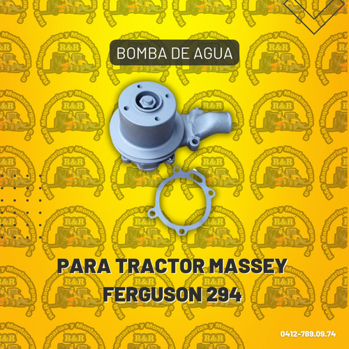 Bomba De Agua Para Tractor Massey Ferguson 294
