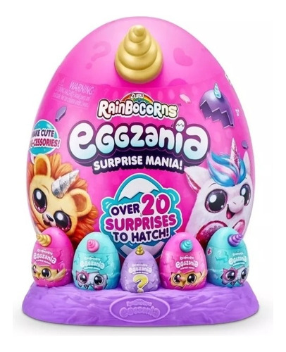 Peluche Sorpresa Rainbocorns Eggzania Surprise +20 Sorpresas