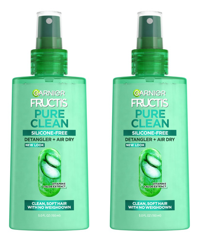 Garnier Fructis Pure Clean Detangler + Air Dry - Desenredan.