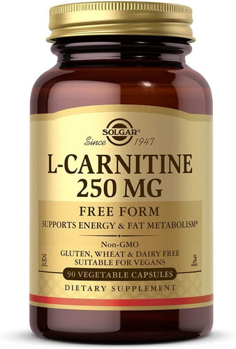 L-carnitina 250 Mg Solgar 90 Capsulas Vegetales