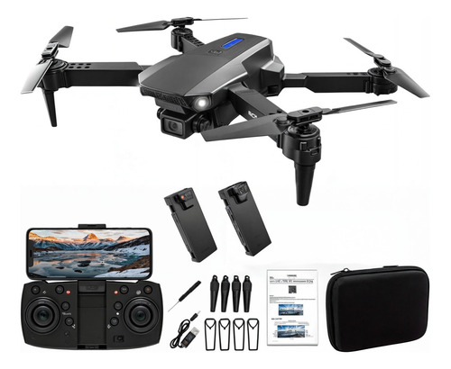 Mini dron e88 Drone profesional E88 con control E88 2024 con cámara 4K, dron negro de 2,4 GHz, 2 baterías