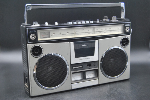Antiguo Radio Grabador Sanyo M 9977 Vintage Retro Boombox
