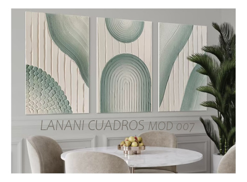 Cuadro Abstracto Nordico Textura Tendencia Living 150x70cm 