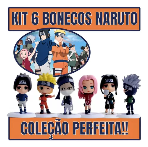 Boneco Sasuke Classico Não Articulado - Sasuke 18cm Naruto