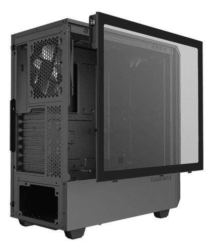 Armário Argb Atx de vidro temperado Munfrost Panda Rgb, cor preta