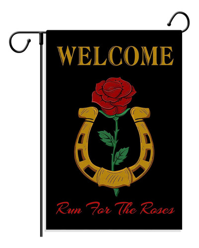 Kentucky Derby - Bandera De Jardín Para Correr Por Las Rosas