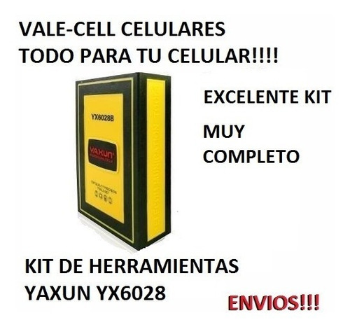 Kit Yaxun Destornilladores Yaxun 6028b Celulares Envios