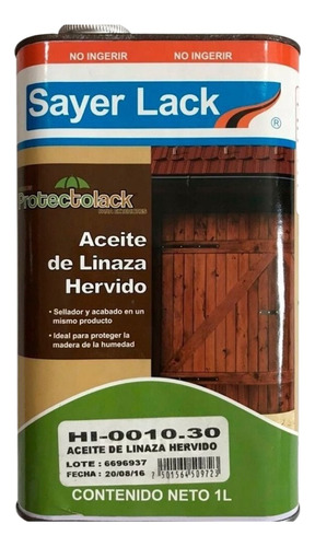 Aceite De Linaza Para Madera 1 L