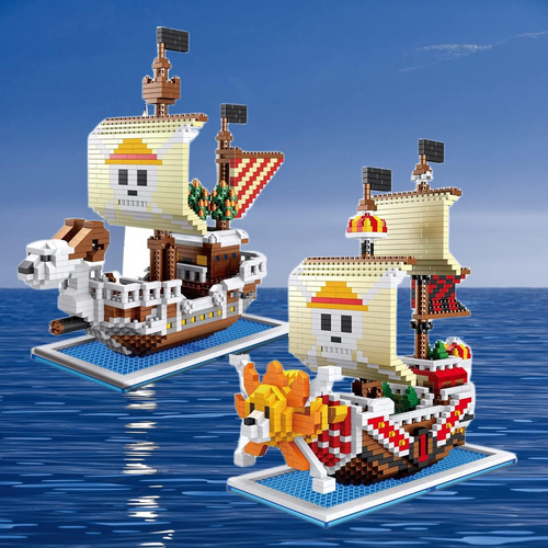 Set De Microbloques De Construcción 3d Pirate Ship Models Op