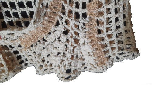 Chaleco Crochet Calado-hilo-lana Colores Talle S Unico!