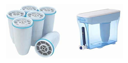 Zerowater Paquete De Inicio, Dispensador De 23 Tazas Y 6 Fil