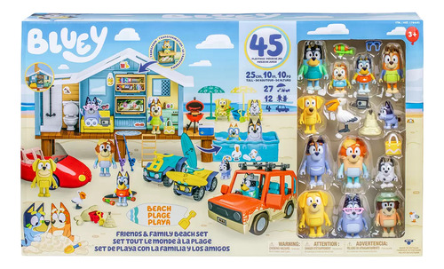 Bluey Mega Set De Casa De Playa Con Amigos + De 45 Piezas
