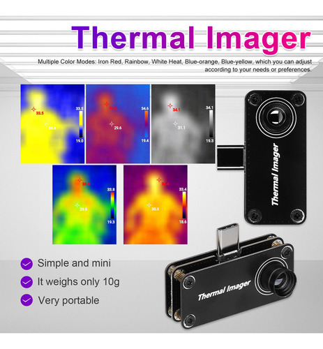 Cámara Termográfica Android Para Temperatura Con Medidor De
