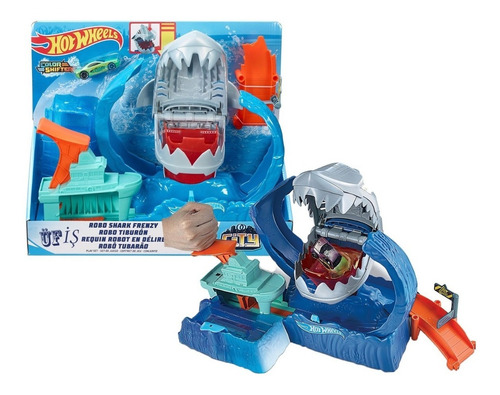 Imagen 2 de 9 de Pista Hot Wheels Ataque Tiburon