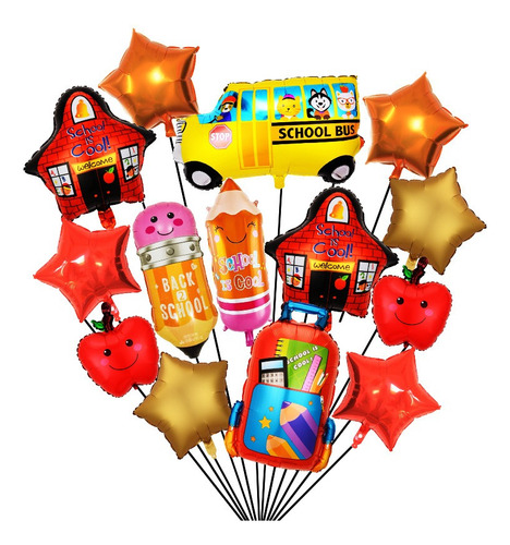 Kit Globos Regreso A Clases Back To School Decoracion Kinder