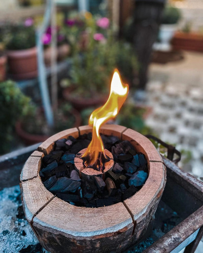 Imagen 8 de 10 de Brasero Ecológico Portatil Ecogrill Carbón Madera Uso Facil
