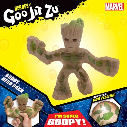 Heroes Goo Jit Zu Marvel Mu eco Groot Estirable Juguete Ni o