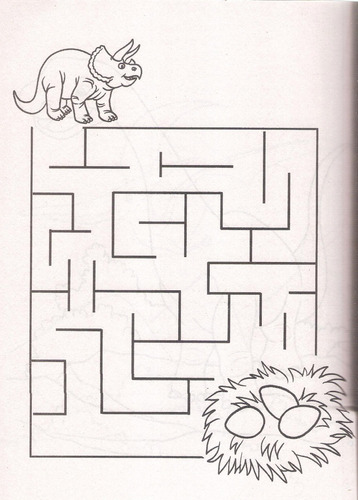 Imagen 5 de 9 de Paquete Libros Dinosaurios Para Colorear Iluminar Jumbo Niño