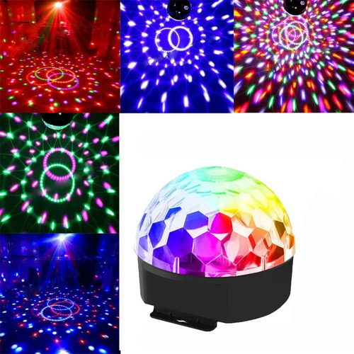 Luz Led Fiesta Domo Astro Bola Luces Rgb Profesional Ritmico