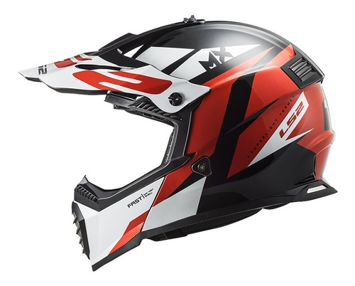 Casco Ls2 Mx 437 Fast Strike Moto Mx Motocross Marelli ®