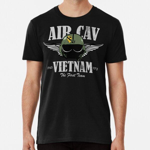 Remera Air Cav Vietnam - Casco Piloto Huey (angustiado) Algo