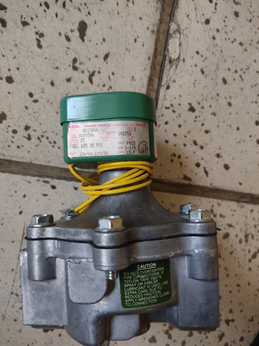 Válvula Solenoide De 1 1/4  Asco Aluminio 0-25 Psi Gas/aire 