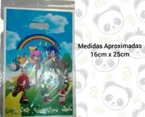 Comprar Bolsas Plásticas Para Cotillón Fiesta Cumpleaños Sonic 