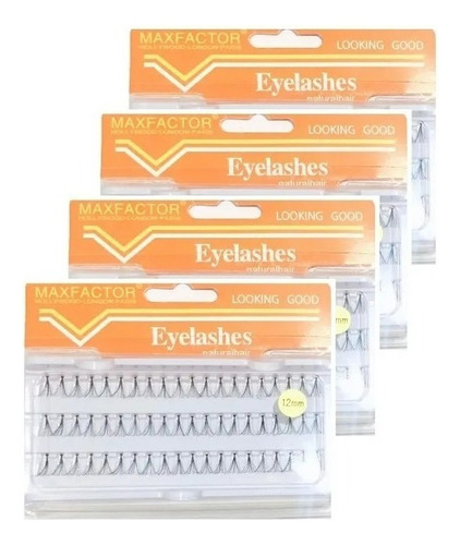 Pack 6 Pestañas En Racimo Eyelashes (8mm-10mm-12mm-14mm)