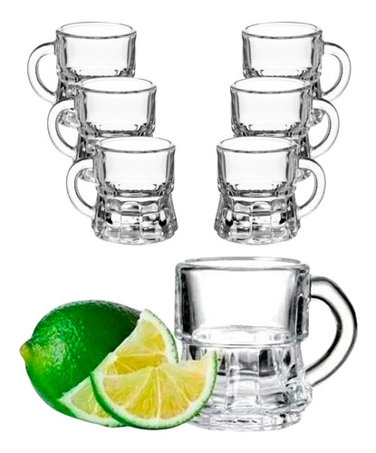 Set 12pzs Tequilero Mini Shot 1 Oz Tarrito Mezcalero Vidrio