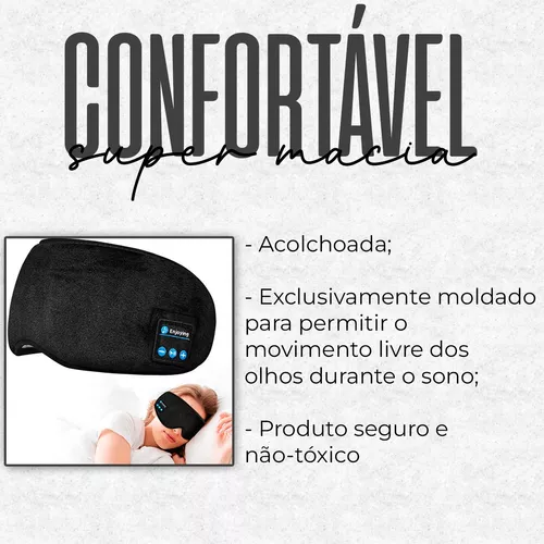 Mascara Para Dormir Tapa Olho Com Fone De Ouvido Bluetooth