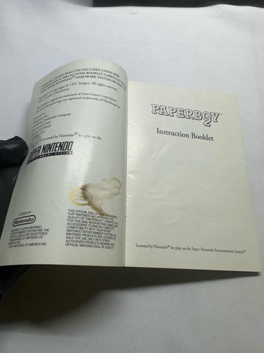 Manual Paperboy 2 Snes (Usado)