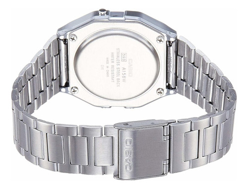 Reloj Casio A158wa-1 Vestido Digital Color De Plateado