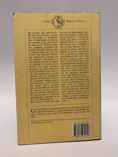 La Evolución De La Tecnología De George Basalla (Usado)