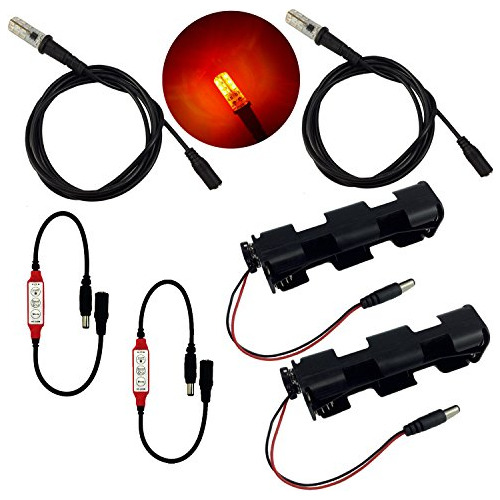 2 Kits De Efectos De Fuego Luces Led De Simulación De ...